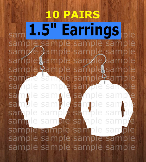 Flannel earrings size 1.5 inch - BULK PURCHASE 10pair