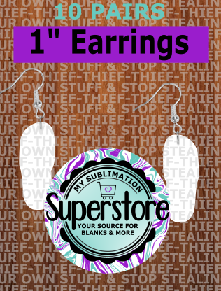 Flip Flop - earrings size 1 inch - BULK PURCHASE 10pair