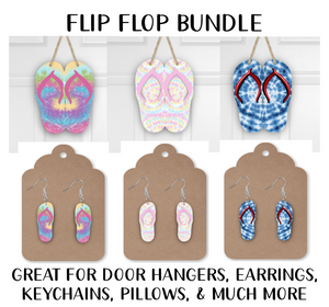 Digital download -  6pc Flip flop bundle design