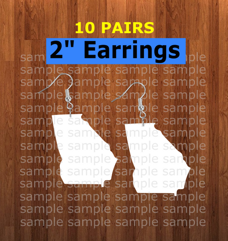 Georgia earrings size 2 inch - BULK PURCHASE 10pair