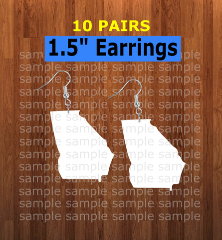 Georgia earrings size 1.5 inch - BULK PURCHASE 10pair