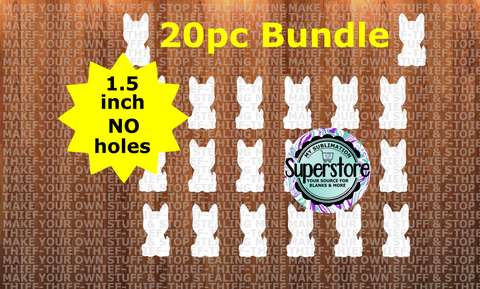 1.5 inch - German Shepherd - (great for badge reels & hairbow centers)