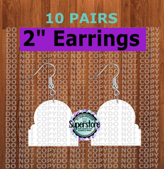 Gingerbread - earrings size 2 inch - BULK PURCHASE 10pair