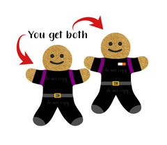 (Instant Print) Digital Download - Gingerbread man delivery man design - made for our blanks