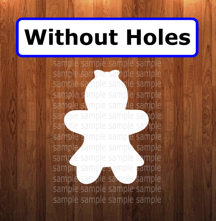Gingerbread Girl withOUT holes - Wall Hanger - 6 sizes to choose from - Sublimation Blank - 1 sided or 2 sided options