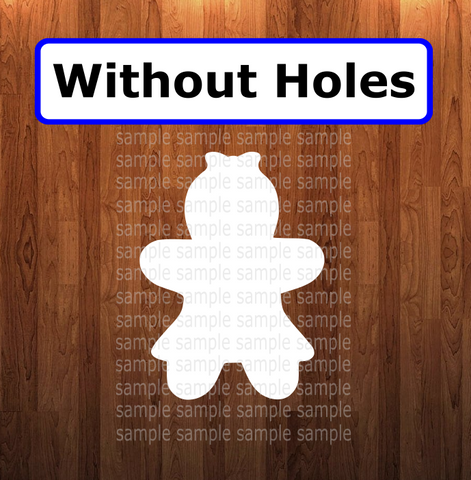 Gingerbread Girl withOUT holes - Wall Hanger - 6 sizes to choose from - Sublimation Blank - 1 sided or 2 sided options