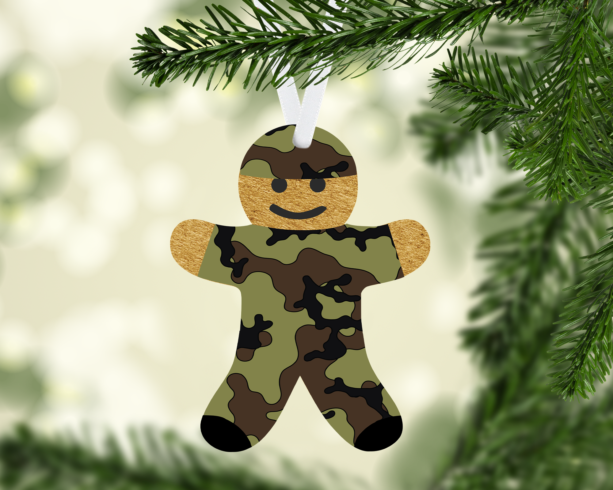 (Instant Print) Digital Download - Gingerbread man army design - made for our blanks