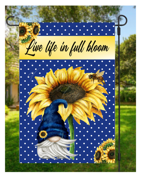 Digital download - Sunflower gnome flag bundle  - Personlize your own