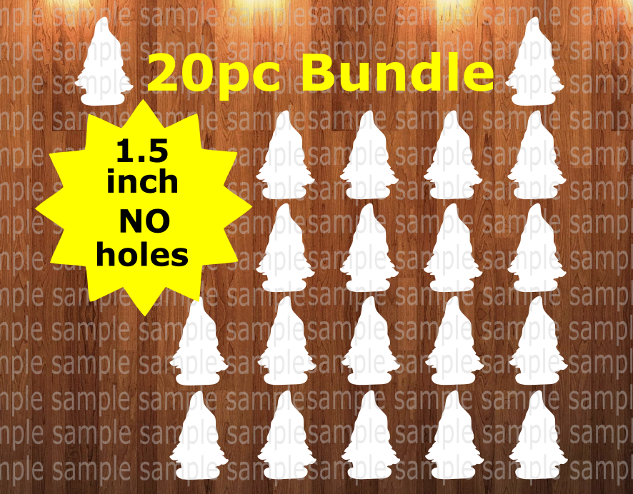 20pc bundle - 1.5 inch Girl gnome (great for badge reels & hairbow centers)