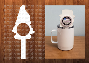 Gnome Pod for Coffee Cup - 10pc Bundle Price (Size 3.64x6.51)