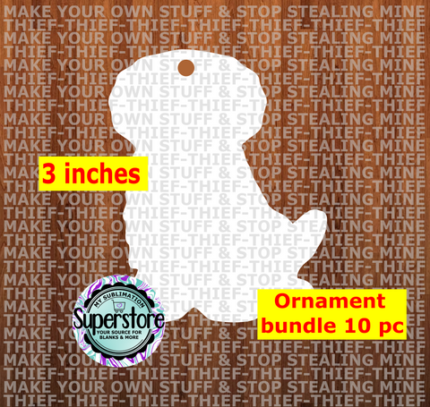 Golden Doodle - WITH hole - Ornament Bundle Price