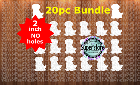 2 inch - Golden Doodle  - (great for badge reels & hairbow centers)