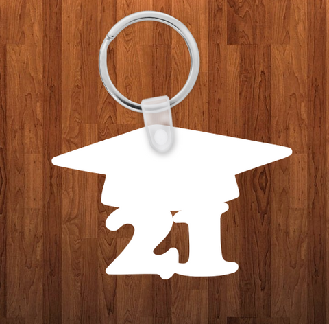 Grad 21 Keychain - Single sided or double sided  -  Sublimation Blank
