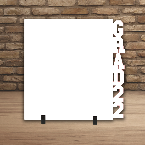 Grad 22 frame no holes - 3 different sizes use drop down bar -  Sublimation Blank MDF Single Sided