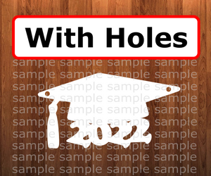 WITH HOLES - Graduation cap 2022 Door - Wall Hanger - 3 sizes to choose from - Sublimation Blank -