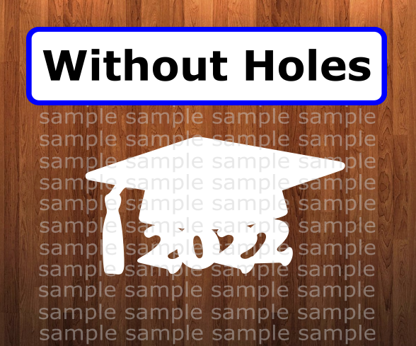 WithOUT hole - Graduation cap 2022 Door - Wall Hanger - 3 sizes to choose from - Sublimation Blank -