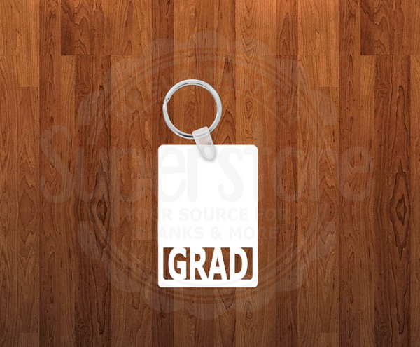 Grad Keychain - Single sided or double sided - Sublimation Blank