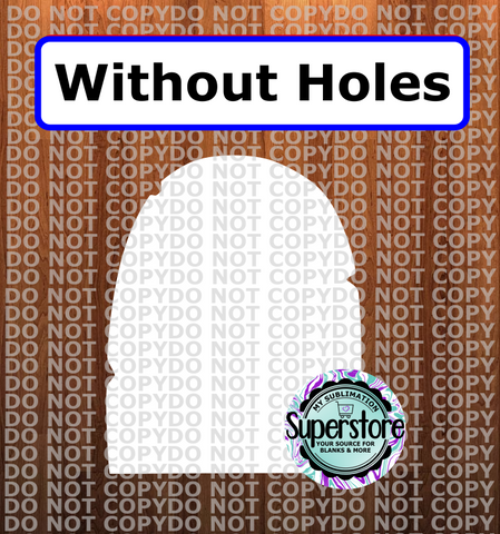 Gravestone - withOUT holes - Wall Hanger - 5 sizes to choose from - Sublimation Blank