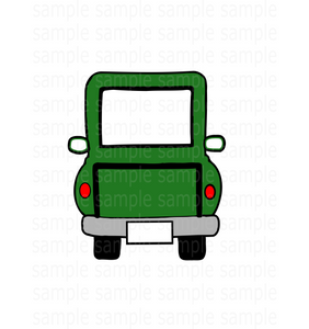 (Instant Print) Digital Download - Green truck
