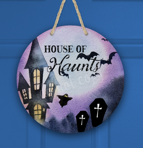 (Instant Print) Digital Download - House of haunts round design