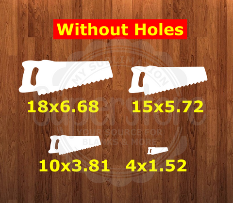 Handsaw withOUT holes - 4 sizes to choose from - Sublimation Blank - 1 sided or 2 sided options