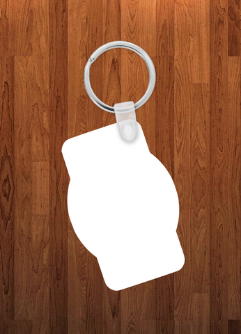 Keychain - Single sided or double sided  -  Sublimation Blank