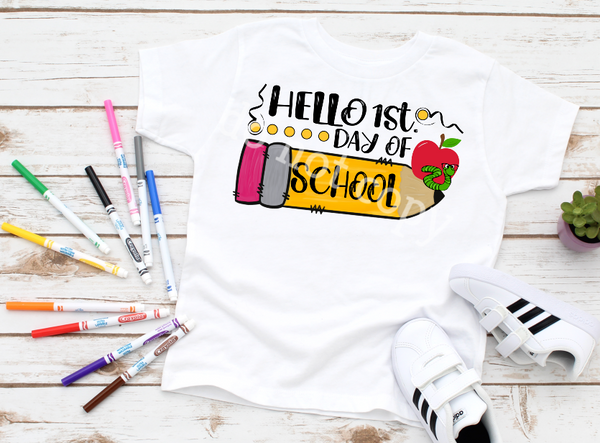 (Instant Print) Digital Download - Hello first day of school