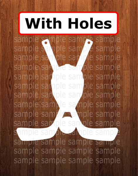 With holes - Hockey shape - 6 different sizes - Sublimation Blanks