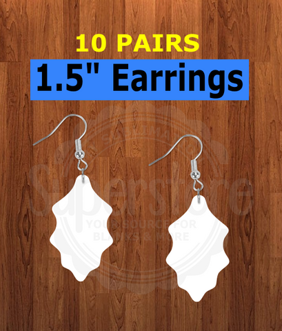Holly earrings size 1.5 inch - BULK PURCHASE 10pair