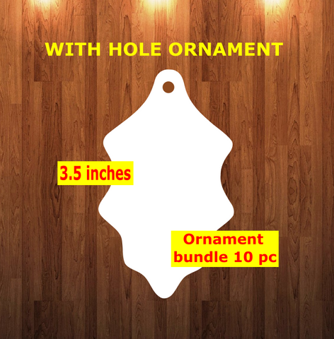 Holly with top hole - Ornament Bundle Price