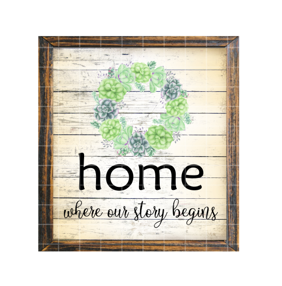 (Instant Print) Digital Download -  3pc Home is where our story begins