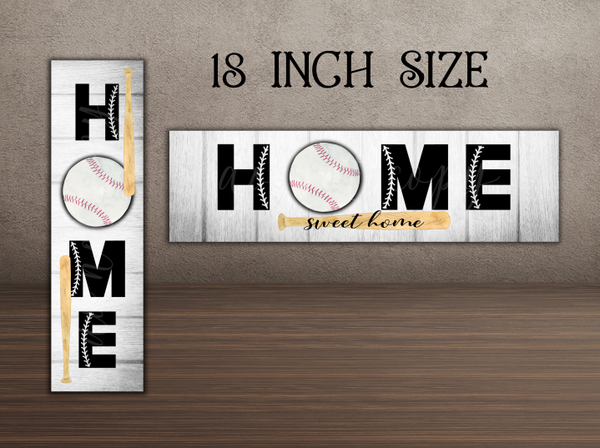 Digital Download - 4pc 18 and 15 inch baseball sign design - made for our blanks