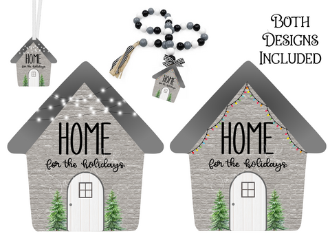 (Instant Print) Digital Download - Home for the Holidays bundle - made for our sublimation blanks