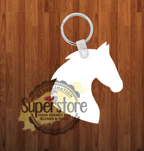 Horse Keychain - Single sided or double sided - Sublimation Blank