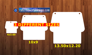 House with holes - Wall Hanger - 3 sizes to choose from -  Sublimation Blank  - 1 sided  or 2 sided options