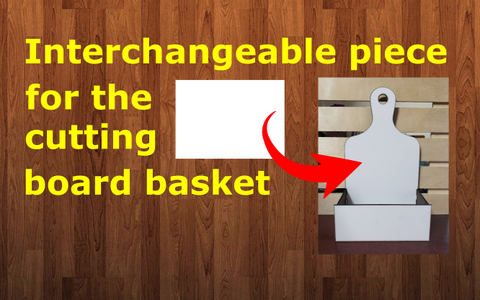 Interchangable piece for our cutting board basket - Discount for BULK options - 4.5x3.25 - Bulk purchase options 1pc- 10pc- 25pc