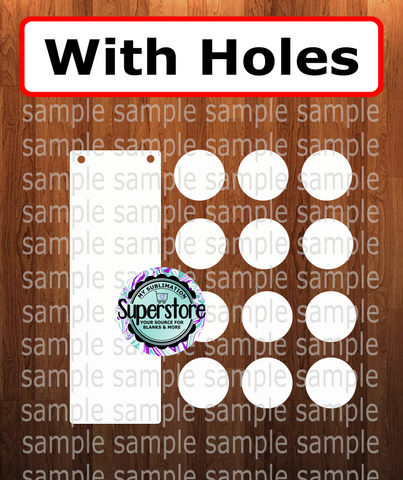 Round circle - WITH Holes - Home Sign Combo ( you get all 13 pieces ) - Sublimation MDF