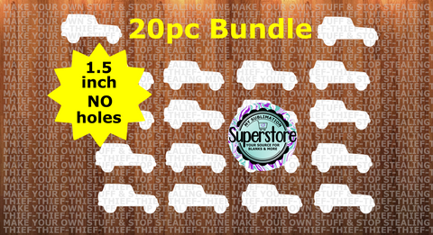 1.5 inch - Off road vehicle - (great for badge reels & hairbow centers)