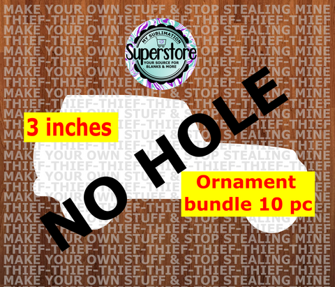 Off road vehicle - withOUT hole - Ornament Bundle Price