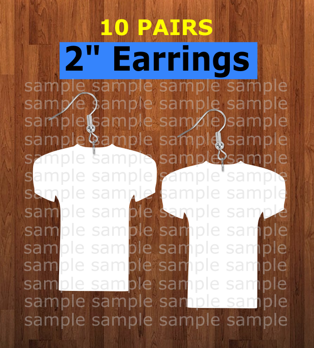 Jersey earrings size 2 inch - BULK PURCHASE 10pair