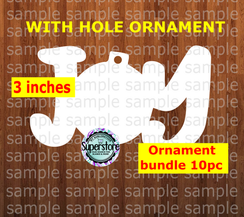 Joy - WITH hole - Ornament Bundle Price