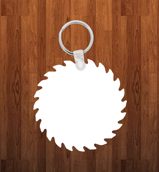 Saw blade Keychain - Single sided or double sided - Sublimation Blank