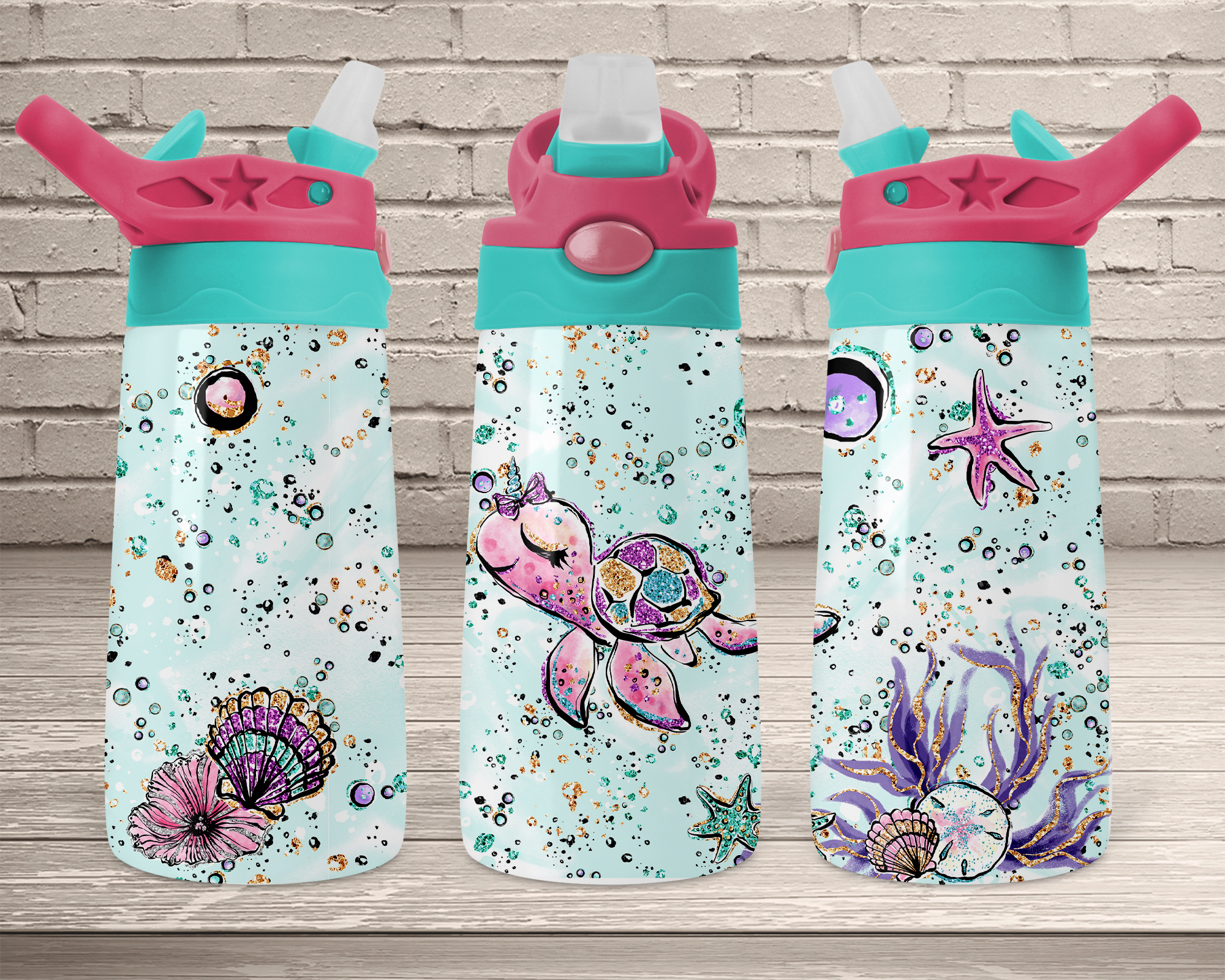 Digital download - Straight design for kids flip top cup - sea turtle – My  Sublimation Superstore