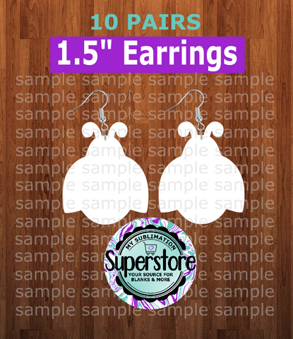 Ladybug earrings size 1.5 inch - BULK PURCHASE 10pair