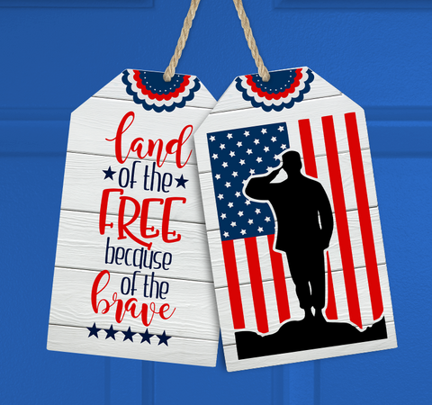 (Instant Print) Digital Download - Land of the free because fo the brave