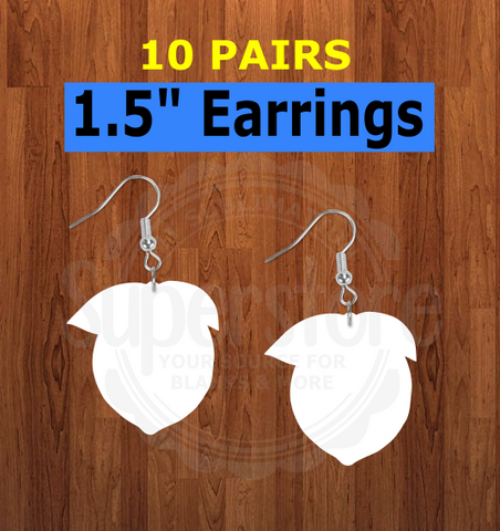 Lemon earrings size 1.5 inch - BULK PURCHASE 10pair