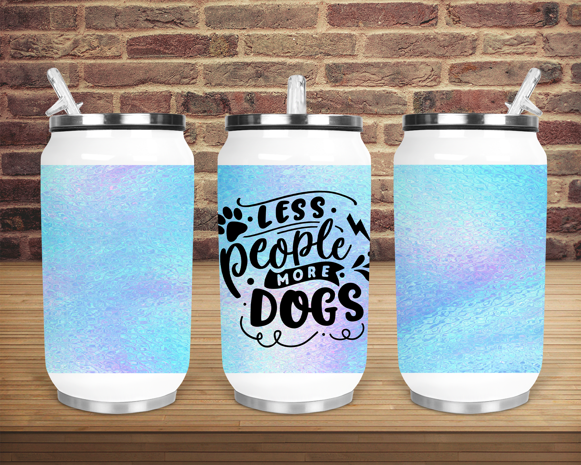 (Instant Print) Digital Download - Less people more dogs can cup Designs , made for our can cups