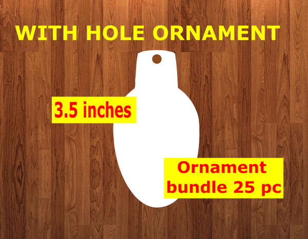 Light bulb - with hole - Ornament Bundle Price
