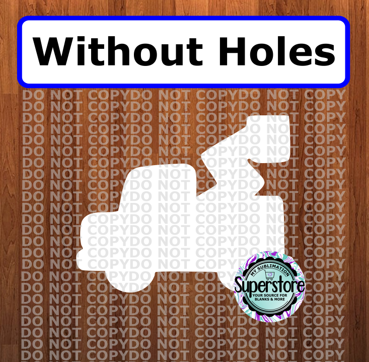 Lineman truck - withOUT holes - Wall Hanger - 5 sizes to choose from - Sublimation Blank