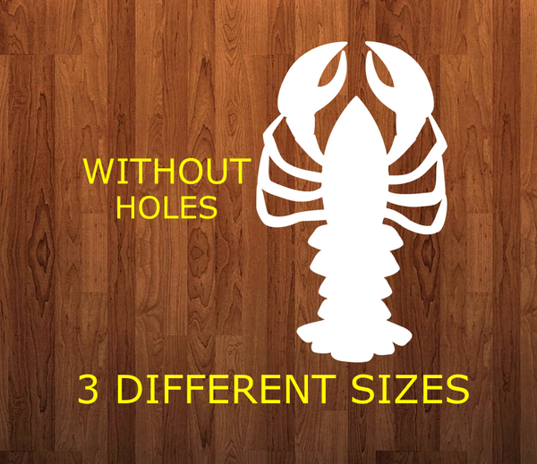 Lobster without holes - Wall Hanger - 3 sizes to choose from -  Sublimation Blank  - 1 sided  or 2 sided options